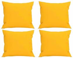Palmonix Set 4 Perne decorative patrate, 40x40 cm, pentru canapele, pline cu Puf Mania Relax, culoare galben (per-dec-galbenx4)