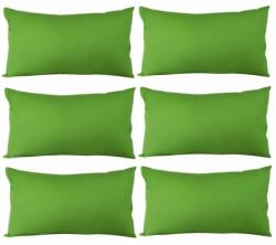 Palmonix Set 6 Perne decorative dreptunghiulare, 50x30 cm, pline cu Puf Mania Relax, culoare verde (per-dec-50x30-verdex6)