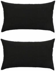 Palmonix Set doua perne decorative dreptunghiulare Mania Relax, din bumbac, 50x70 cm, culoare negru (per-dec-50x70-negrux2)