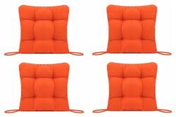 Palmonix Set Perne decorative pentru scaun de bucatarie sau terasa, dimensiuni 40x40cm, culoare Orange, 4 buc/set (per-orangex4)
