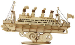Robotime Puzzle 3D Cruise Ship, Lemn, 145 piese (TG306)