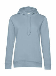 B&C Collection Női kapucnis hosszú ujjú organikus pulóver B and C Organic Hooded /women XL, Kék köd