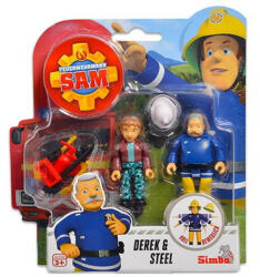 Simba Toys Sam, a tűzoltó 2 db-os figura - Derek & Steele (109251043038_1)