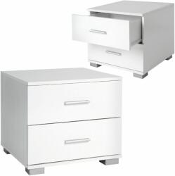 Miadomodo Éjjeliszekrény MDF Fehér 2 db 40 x 40 x 35 cm (NTTSH004A0ws000M)