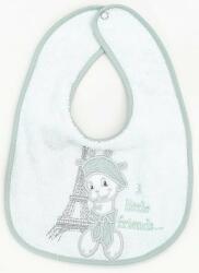 Bambino Casa Лигавник с бродерия Bambino Casa - Paris, Mint (3011) - baby