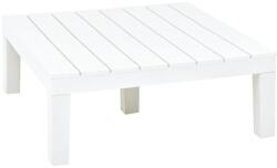 vidaXL Masă de grădină, alb, 78 x 78 x 31 cm, plastic (48827)