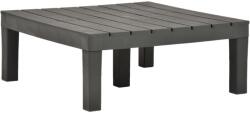 vidaXL Masă de grădină, antracit, 78 x 78 x 31 cm, plastic (48828)