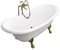 Besco Cada freestanding retro Besco Amelia 190x77, picioare gold (AML19077WBR) (AML19077WBR)