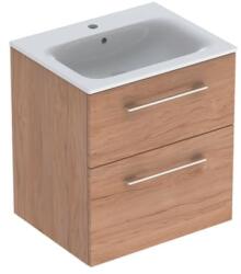 Geberit Set mobilier cu 2 sertare Geberit Selnova Square 60cm, nuc american deschis (501.239. 00.1) (501.239.00.1)