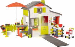 Smoby Házikó Neo Friends House DeLuxe Smoby szupermarkettel és kerti konyhácskával étkezőrésszel (SM810211-S)