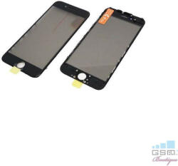 Apple Geam cu Rama + OCA + Polarizator Apple Iphone 7 Negru