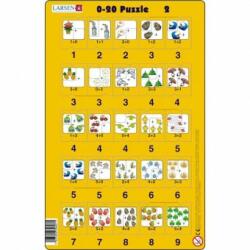 Larsen Set 16 Puzzle-uri 0 - 20, 25 Piese Larsen (LRP47_Initiala)