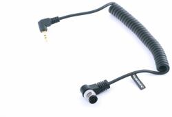 Commlite Cablu remote spiralat Commlite 1N compatibil MC-20 MC-22 MC-30 MC-36 pentru Nikon D3X D700 D300 D3 D200 D100 F6 F5 F100 N90 D2 D1 Fuji S3 S5 Pro