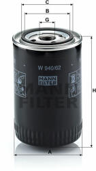 Mann-filter W94062 olajszűrő
