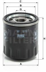 Mann-filter W8027 olajszűrő - formula3000