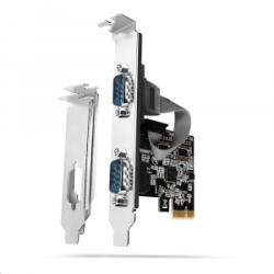 AXAGON 2x Soros port bővítő kártya PCIe (PCEA-S2N)