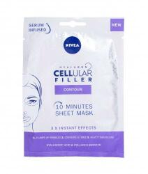 Nivea Hyaluron Cellular Filler 10 Minutes Sheet Mask mască de față 1 buc pentru femei Masca de fata