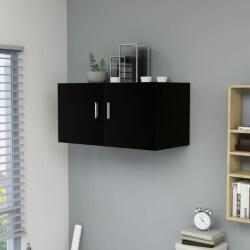 vidaXL Dulap montat pe perete, negru, 80x39x40 cm, PAL (802796) Raft