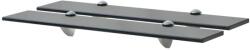 vidaXL Rafturi suspendate, 2 buc. , 60 x 20 cm, sticlă, 8 mm (3051529) Raft