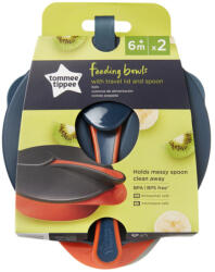 Tommee Tippee etetőtálka Feeding bowls tetővel és kanállal