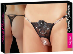 Cottelli Collection - Csillogó virág - nyitott tanga (23206571111) - sexshopcenter