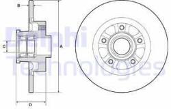 DELPHI Disc frana DELPHI BG9190RSC (BG9190RSC) - automobilus