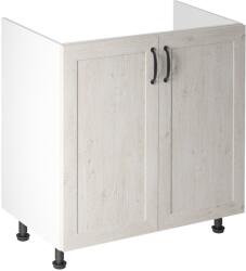 TEMPO KONDELA Alsó mosogatószekrény, fehér/északi sosna, ROYAL D80Z