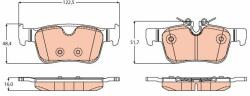 TRW set placute frana, frana disc TRW GDB2168 - automobilus