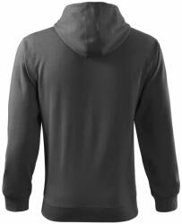 MALFINI Hanorac bărbați Trendy Zipper - Gri oțel | 3XL (4103618)