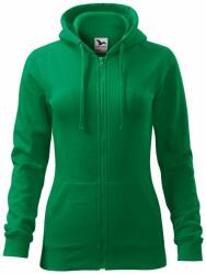 MALFINI Hanorac damă Trendy Zipper - Mediu verde | 2XL (4111617)