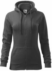 MALFINI Hanorac damă Trendy Zipper - Gri oțel | 2XL (4113617)