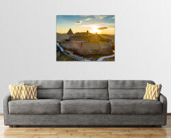 Visegrádi Fellegvár Egyrészes Vászonkép - 55cm X 40cm (446-447)