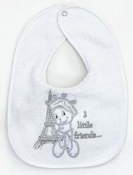 Bambino Casa Лигавник с бродерия Bambino Casa - Paris, Bianco (3358) - ozone