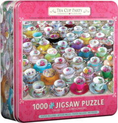 EUROGRAPHICS 1000 db-os puzzle fém dobozban - Tea Cup Party (8051-5314)