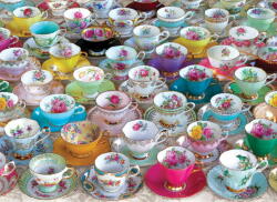 EUROGRAPHICS 8051-5314 - Tea Cup Party - 1000 db-os puzzle fém dobozban (8051-5314)
