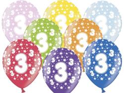 PartyDeco Balon cu numărul 3 aniversar
