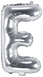 PartyDeco Balon din folie Mini - Litera E 35 cm argintiu