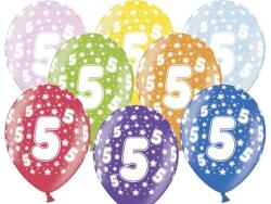 PartyDeco Balon cu numărul 5 aniversar