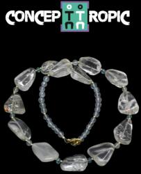  Colier din Topaz Neregulat - Apatit Rotund - Accesorii GF