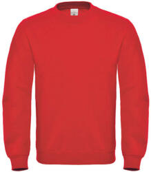 B&C Collection Uniszex pulóver B&C Crew Neck Sweatshirt - WUI20 - 2XL, Piros
