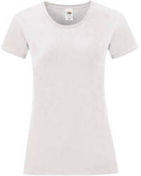 Fruit of the Loom Csomag akciós póló (minimum 3 db) Női rövid ujjú póló Fruit of the Loom Ladies' Iconic 150 T -L, Fehér