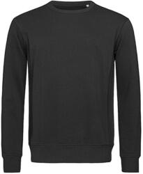 Stedman Férfi pulóver hosszú ujjú Stedman Active Sweatshirt - 2XL, Opál fekete