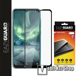 EazyGuard NOKIA 2.4, EAZYGUARD üvegfólia, Full cover, 0, 3mm, 9H, Fekete