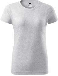 MALFINI Basic Női póló - Világosszürke melírozott | XL (1340316)