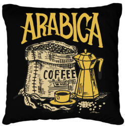 printfashion Arab kávé - Párnahuzat, Díszpárnahuzat - Fekete (4835150)