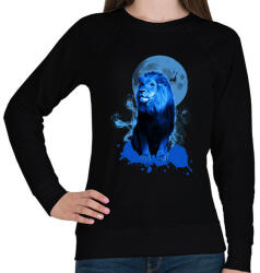 printfashion blue lion - Női pulóver - Fekete (4849611)