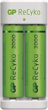 GP ReCyko Eco E211 akkumulátortöltő + 2xAA 2000mAh ReCyko előtöltött akkumulátor (B51214) (B51214)