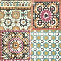 Dutch Wallcoverings Tapet model gresie marocană, multicolor BA2504 (426251)