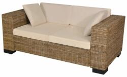 vidaXL Set canapea de 3 locuri din poliratan 8 piese (243245) Canapea