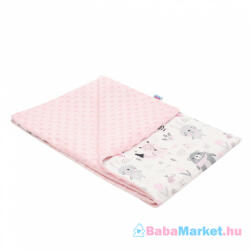 NEW BABY Babatakaró - Minky New Baby Maci rózsaszín 80x102 cm - babamarket - 7 550 Ft
